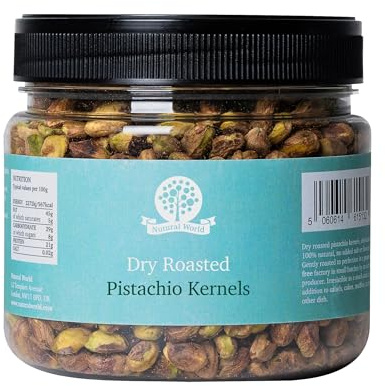Nutural World - Pistachos secos tostados - Sin sal (500g)
