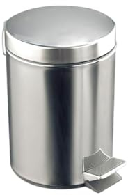 Rocada Papelera con Pedal Modelo COV-BIN12 12 L 25x40x25 cm | Cubo interior extraíble que facilita retirar residuos y limpiar, con tapa y cierre amortiguado para un funcionamiento suave