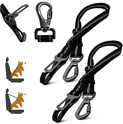 LodBar Sicherheitsgurt für Hunde und Katzen, zum Schutz auf Reisen verstellbares Hundegeschirr für Hunde und Katzen