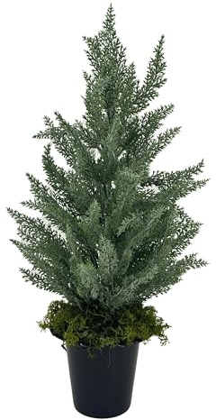 Connie Conifer Tree Artificial Flower Grave Memorial Arrangement Pot Xmas Christmas Plant
