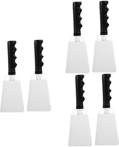SAFIGLE 6stücke Handglocken Für Sportveranstaltungen Ergonomische Kuhglocken Mit Griff Für Fußballspiele Partys Und Jubel Lauter Geräuschmacher Für Und Aufmerksamkeit