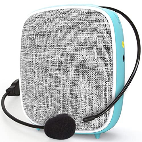 GaRcan Mini-Megaphon, Telefon, Sprachverstärker, Mikrofon, TF-Karte, Treffen, Lehren, Reiseleiter, Förderung, tragbarer PC-Booster-Lautsprecher (Farbe: Blau) (Blau)