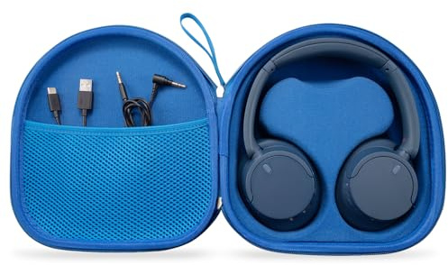 Tasche Kompatibel mit JBL Tune JBL Tune 720 BT 770 NC 760 NC, Und Sony WH-CH720N WH-1000XM4 Kopfhörer Kabellos Bluetooth, Reiseetui Case mit Herausnehmbarem Innenfach (Blau)