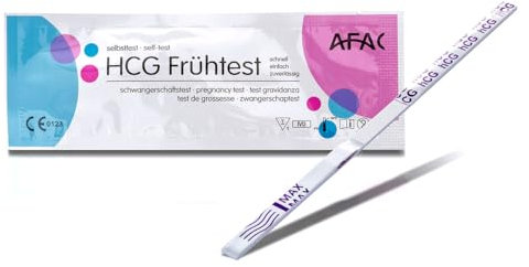 10 pezzi AFAC Test di gravidanza ultrasensibili I Pregnancy Test I Test Gravidanza 10mIU/ml I Risultato Rapido Accurati e Affidabili