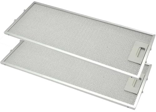 EVAYP 2x Filtre à Graisse Métallique (456 x 185mm) Compatible avec AEG Juno 4055241147 Turboair Elica GRI0025433A C00333929 Whirlpool 488000861321 Elecktrolux 482000009755 00746994 Hottes aspirantes