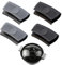 SGERUFZ 4 Poignées en Silicone, Maniques en Silicone Résistantes à la Chaleur, Protège-Mains pour Casseroles, Amovibles Universelles, Protection contre la Chaleur pour Fours et Poêles (Couleur: Noir)