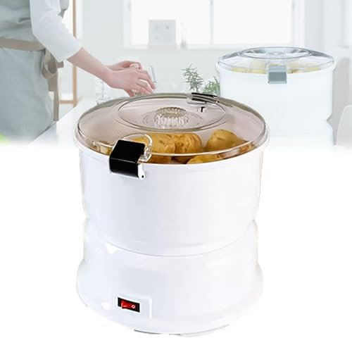 CWCQGH Pelador de Patatas eléctrico automático, Potencia de 85 W, pelador de Frutas, peladores de Patatas, deshidratador eléctrico de Manzanas y Verduras, fácil de Limpiar