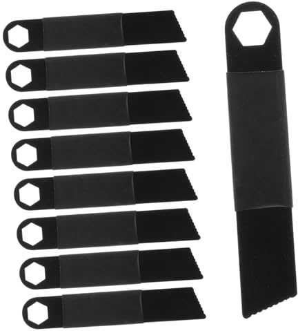Feueranzünder Feuerstarter 10 Stück Edelstahl Stahlschaber Herbst Feier | Leicht, Tragbar, Funkenstark, für Outdoor Aktivitäten und Wildnis Überleben, Schwarz, 10 Stück