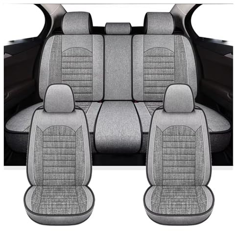 Materiali ecologici coprisedili Coprisedili Per Auto Per Chery Per Arrizo Regali Uomo Traspiranti Accessori Interni Auto Protezioni Per Sedili Rivestimenti sedili auto(Full Set-Grey)