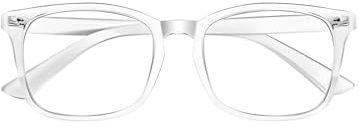 Lunettes Anti Lumière Bleue, Lunette Anti Fatigue oculaire à Verres Transparents, Lunette Gaming d'Ordinateur Ultra Légère Anti-rayonnement Stylé pour Homme Femme Écran Gaming Lecture écriture