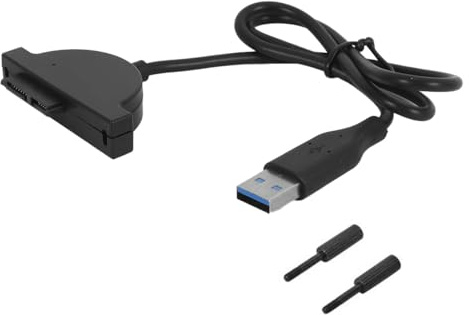 Gutol Cable Adaptador De Unidad Óptica De Portátil a USB, Cable Adaptador USB 3.0 a SATA Slimline 7+6, Intercambiable En Caliente, Para Unidades Ópticas De CD/DVD/ROM De Portátiles.