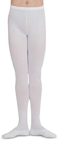 Capezio Herren Strumpfhosen Knit Fuß - Weiß - X-Small