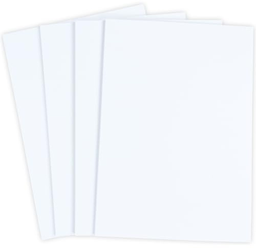 BCreativetolearn White A4 Card 100 Sheets Pack, Smooth Thick 300gsm for Drawing, Printer Display Mounting, Cardmaking Supplies, Painting & Cardstock.