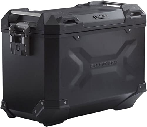 SW-Motech TRAX ADVENTURE 45 liter ALU-BOX sidofodral - vänster pulverlackerad svart