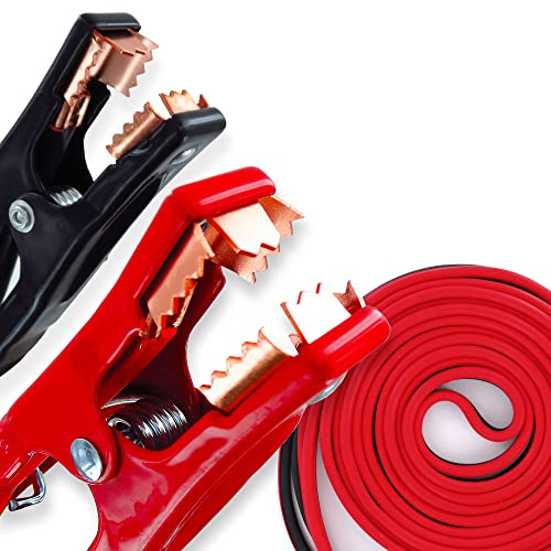 Iron Forge Tools Jumper Cables Heavy Duty 2 Gauge 20 Foot 500 Amps, 20ft Heavy Duty Jumper Cables for Car, Portable Automotive Booster in Carry Bag