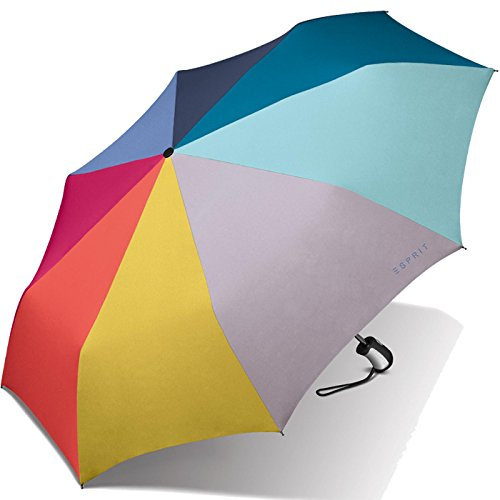 Esprit Damen Taschenschirm Easymatic3 mit Auf-Zu Automatik Herbst 2017 Multicolor Combination