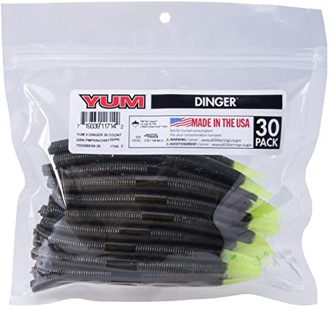 Yum Lures Yum 5 Dinger, Schwarz (Blk)