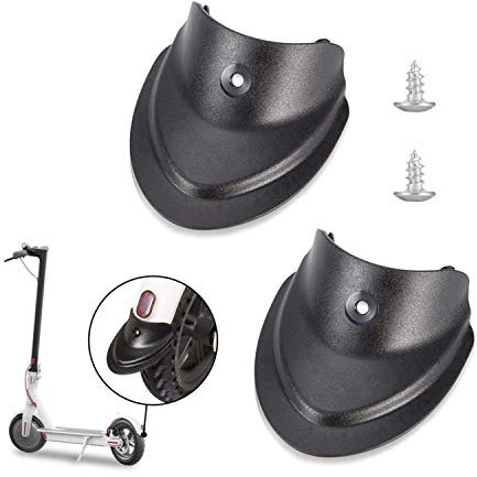 Yungeln 2 Stücke Scooter Ersatzteil Zubehör Scooter Fender Brake Fender Fishtail Vorne Hinten Spritzwassergeschütztes Gummi kompatibel für Xiaomi 1S / M365 / Pro Elektroscooter