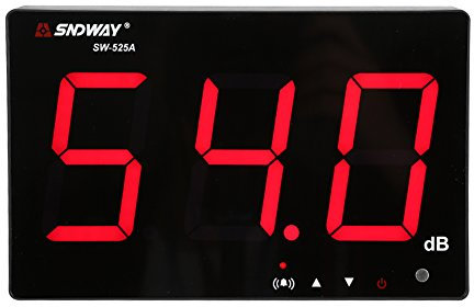 Schallpegelmesser, 9,6-Zoll-LCD-Digital-Geräuschprüfgerät USB-Wandbehang 30~130 dB Geräuschmessgerät Dezibelmessgerät Geräuschmessgeräte für Industrie und Alltag