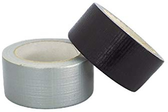 Ruban en tissu américain ultra-résistant 50 mm x 50 m - Haute adhérence - Protection pendant le sablage ou le masquage (Noir)