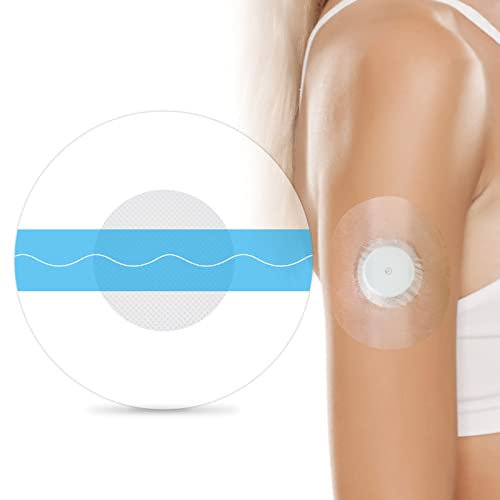 Parches adhesivos Freestyle Libre,Paquete de 37 Parches Adhesivos Impermeables para Freestyle Libre 1 2 3 Sensor,Parches CGM transparentes y transpirables durante 14 días
