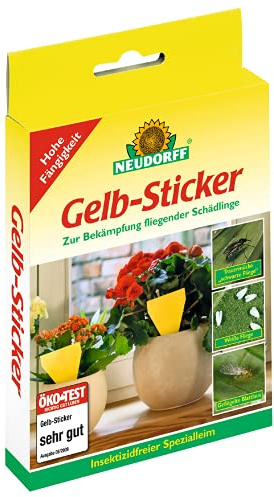 Neudorff Gelb-Sticker, 10 st, Bekämpfung fliegender Schädlinge, Insektizifrei, Schädlingsbekämpfung