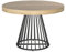 Menzzo Table Ronde Extensible Grivery Chêne Clair Pieds Noir