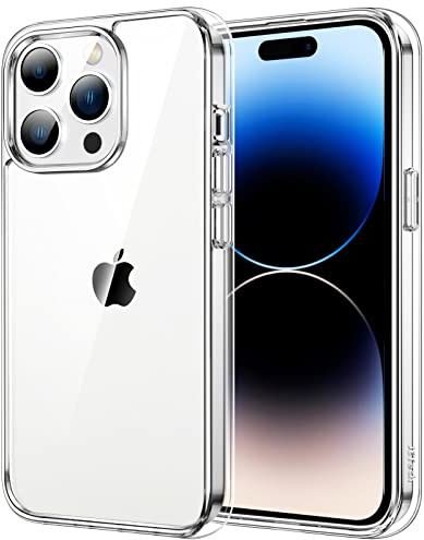 JETech Coque pour iPhone 14 Pro Max 6,7 Pouces, Anti-Jaunissement Étui de Protection Antichoc, Housse Anti-Rayures Dos Transparente (Transparente)