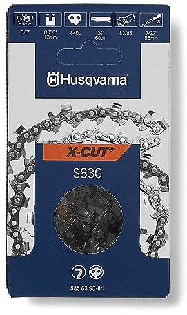 Husqvarna X-Cut S83G 24 Inch Semi Chisel Chainsaw Chain, 3/8 Pitch, .050 Gauge