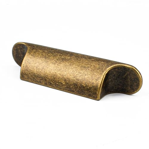 RZDEAL 4Pack Antique Retro Zinc Alloy Cabinet Pulls, 3 Inch Hole Centers for Kitchen Cupboard Handles Drawer Dresser Pulls Bathroom Cabinet Hardware Pulls Wardrobe Door Handles