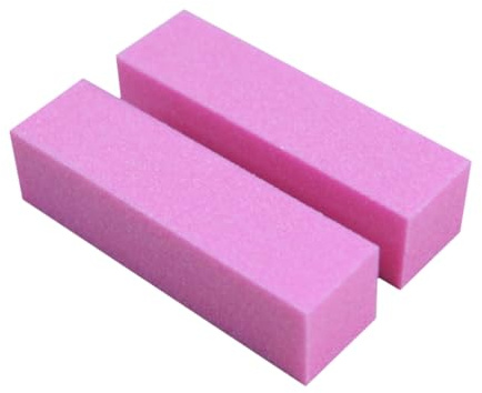 Mipcase Blocco Levigatore per Unghie a 4 Facce in Spugna Resistente per Unghie a Gel e Acriliche per Uso Professionale e Domestico
