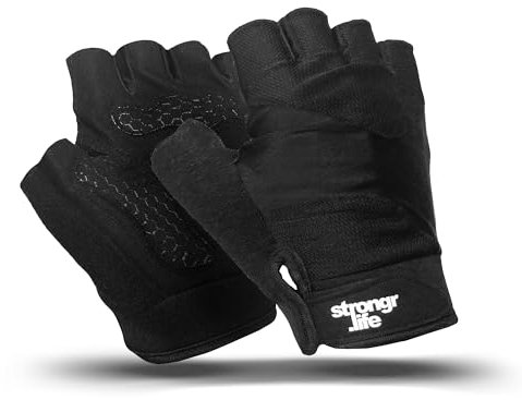 strongr.life Fitness Handschuhe, Trainingshandschuhe für Crossfit, Bodybuilding, Radsport, Gym, Krafttraining, Sporthandschuhe für Damen und Herren (M)