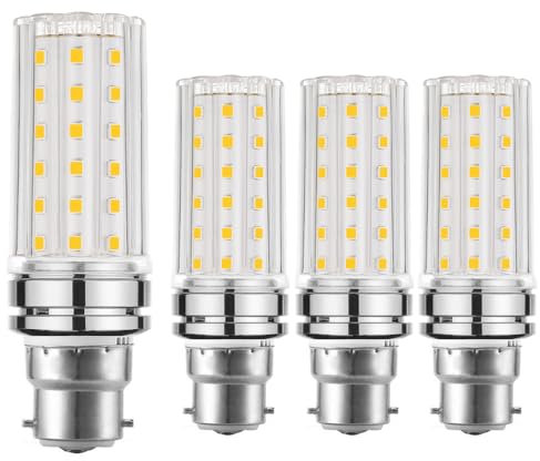 EKSAVE 12W B22 LED Glühbirne, gleich 100 Watt Lampen, 1200 Lumen, Warmweiß 3000K, B22 Bajonett Kappe, nicht dimmbar, 4 packs