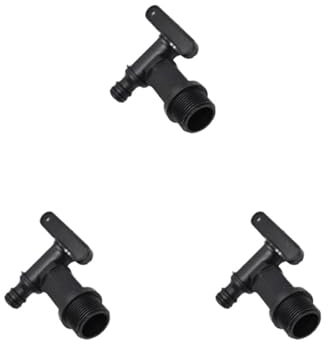TYNXK Rain Barrel Accessories 3PCS Replacement IBC Barrel Water Butt Tap Rain Barrel Water Tank 3/4in Faucet Garden Water Barrel Water Tank Spout Valve Accessory For Water Tank(Style C 3pcs)
