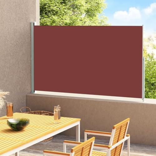 LLEZKBR Furniture Select-Patio - Toldo lateral retráctil (200 x 300 cm), color marrón
