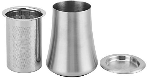 304 Stainless Steel Coffee Powder Sieve | Fine Powder Sifter & Cup | Secure Grip Design for Home/Barista Use | Brushed Finish, Easy to Maintain (Sand primary color)