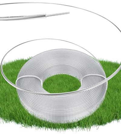 Zecaveler Trimmer Line 3.0mm 50m Stahldraht Garten freischneider faden Round Weed Trimmer Line Die Außenseite ist aus Nylon und die Innenseite ist Stahldraht Verwendet für Hof Unkraut Trimmen