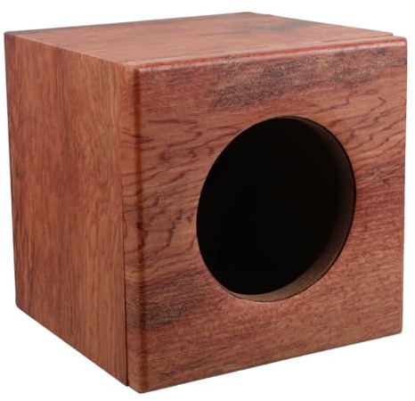 Cabilock Cassa Altoparlante in Legno per Auto 4 Pollici, Scatola Audio per Veicoli Resistente a Vibrazioni, Contenitore Stereo per Installazione Rapida in Auto e Camion