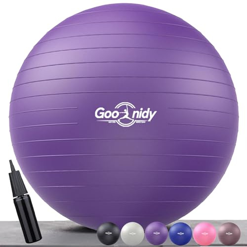 Gros Ballon Grossesse Gonflable, Swiss Ball Chaise Femme Enceinte Pour Pilates Gym Yoga Fitness, Ballon Assise Siege Bureau Adulte Ergonomique (Sport, Renforcement Musculaire & Kinesitherapie Dos)