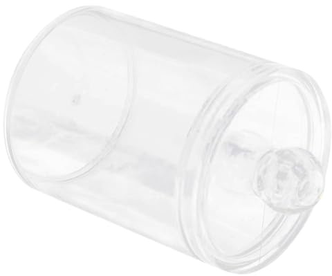 Housoutil Caja Redonda para Almacenamiento de Tapa, Diseño Elegante y Simple, Resistente al Polvo y Humedad para Uso en Baño o Escritorio