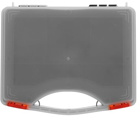 SEWOART Caja Organizadora Portátil de Plástico PP con Múltiples Compartimentos Transparentes Organizador de Piezas Pequeñas y Tornillos para Almacenamiento y Transporte Talleres