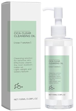 Reinigungsöl, Sanftes Reinigungsöl Mit Centella Asiatica, Schmelzendes Öl Reiniger für Gesicht, für alle Hauttypen zur Gründlichen Porenreinigung, Make-up-Entferner für Damen und Herren