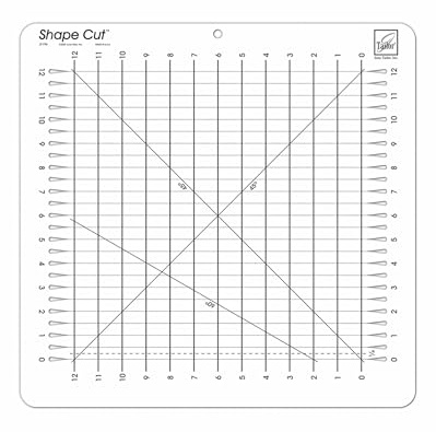 June Tailor Shape Cut Ruler, Cotton, Each