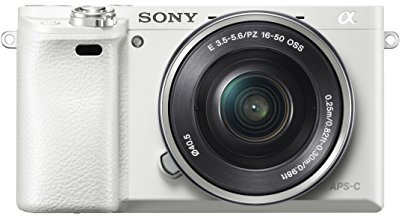 Sony ILC-E6000 Appareil Photo Numérique Hybride Capteur APS-C 24,3 Mpix Autofocus ultra-rapide + 16-50 mm rétractable Blanc
