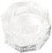 RAW Crystal Glass Ashtray Bandeja de Cristal para Cenizas, Medium