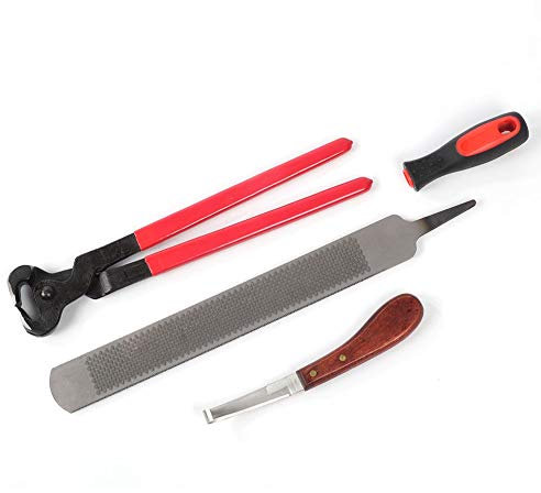 Pinza para pezuñas de caballo, herradores de caballos, cuchillo de Metal para herradores de caballos, profesional para uñas de caballo, herraduras limpias para interiores y exteriores