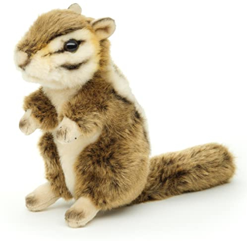 Uni-Toys - Streifenhörnchen, stehend - 18 cm (Höhe) - Plüsch-Nagetier, Chipmunk - Plüschtier, Kuscheltier