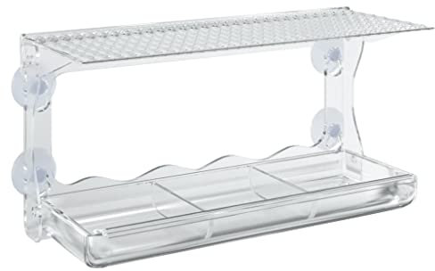 vidaXL Fågelmatare för fönster 2 st akryl 30x12x15 cm, fågelmatstation, fågelmatarstation, trädgårdsmatare, fågelmatstationer, fågelmatarstationer