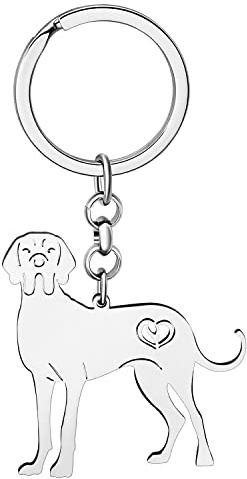 NEWEI Porte-clés Chien En Acier Inoxydable Porte-clés Chien Mignon Pour Femmes Filles Porte-monnaie Voiture Charms