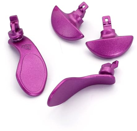 IKPEK Lot de 4 palettes arrière métalliques pour manette de PS5 Edge, boutons arrière interchangeables en acier inoxydable pour manette PS5 Edge – Contrôleur non inclus